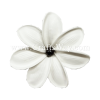 FSH471-Pearl Artificial Foam Flowers, White Foam Tiare Type GA with Pearl, size 3 inches
