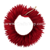 HK010(L)-01 Braided Heliconias Headband (L) #01 Red