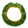 HK010(S)-07 Braided Heliconias Headband (S) #07 Yellow & Light Green