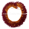 HK010(S)-11 Braided Heliconias Headband (S) #11 Yellow & Maroon