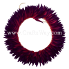 HK010(S)-12 Braided Heliconias Headband (S) #12 Dark pink with purple edge