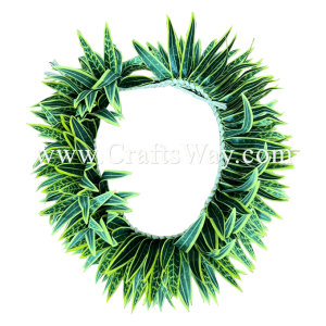 HK011-14 Braided Smooth Leaves Headband #14