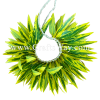 HB10-04 Braided Smooth Silk Leaves Hairband approximately 7 inches plus ties