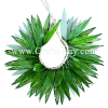 HB10-07 Braided Smooth Silk Leaves Hairband approximately 7 inches plus ties Silk Leaves Hairband