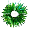 HB10-08 Braided Smooth Silk Leaves Hairband approximately 7 inches plus ties Silk Leaves Hairband