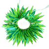 HB10-11 Braided Smooth Silk Leaves Hairband approximately 7 inches plus ties Silk Leaves Hairband