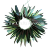 HB10-12 Braided Smooth Silk Leaves Hairband approximately 7 inches plus ties Silk Leaves Hairband