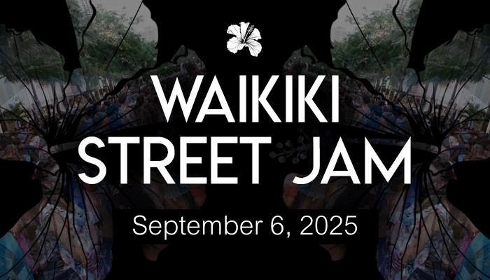 WAIKIKI Street Jam September 6, 4 pm-10pm @Kalakaua Ave., Waikiki