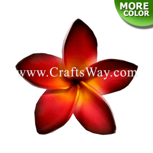 FSH199-7 Hawaiian Artificial Foam Flower Plumeria Type RI Size 3 inches | CraftsWay.com