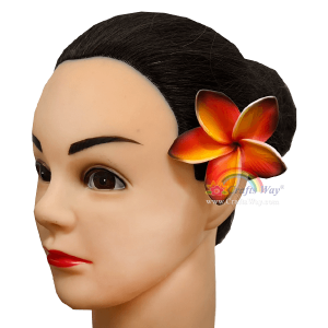 FSH199-7 Hawaiian Artificial Foam Flower Plumeria Type RI Size 3 inches | CraftsWay.com