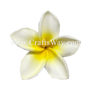 FSH199-7 Hawaiian Artificial Foam Flower Plumeria Type RI Size 3 inches | CraftsWay.com
