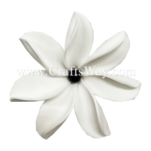 FSH473-Pearl Hawaiian Artificial Foam Flower Tiare Type GI with Pearl Size 3.5 inches | CraftsWay.com