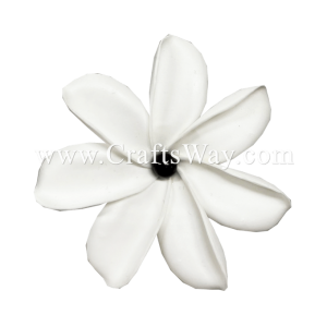 FSH474-Pearl Hawaiian Artificial Foam Flower Tiare Type GI with Pearl Size 3.25 inches | CraftsWay.com