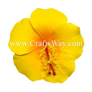 FSH524 Artificial Foam Flowers, Hibiscus Type Y, size 4 inches