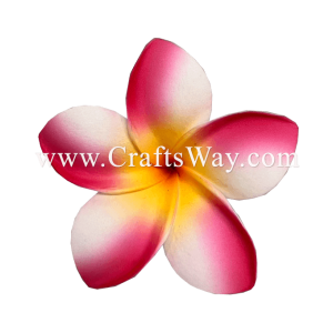 FSH199-12 Hawaiian Artificial Foam Flower Plumeria Type SI Size 3.5 inches | CraftsWay.com