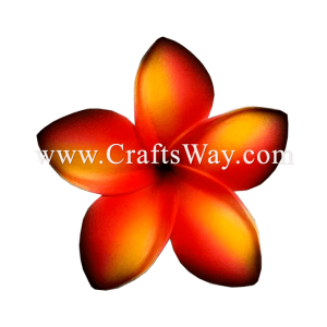 FSH199-12 Hawaiian Artificial Foam Flower Plumeria Type SI Size 3.5 inches | CraftsWay.com