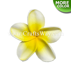 FSH199-9 Hawaiian Artificial Foam Flower Plumeria Type RU Size 3 inches | CraftsWay.com