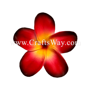 FSH199-9 Hawaiian Artificial Foam Flower Plumeria Type RU Size 3 inches | CraftsWay.com