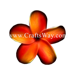 FSH199-9 Hawaiian Artificial Foam Flower Plumeria Type RU Size 3 inches | CraftsWay.com