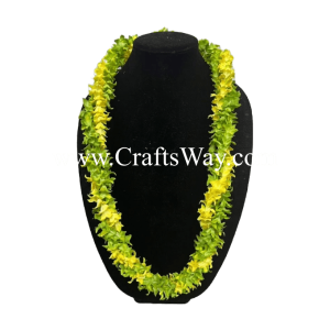 LEI-28 Three-Strand Multicolor Pakalana Lei